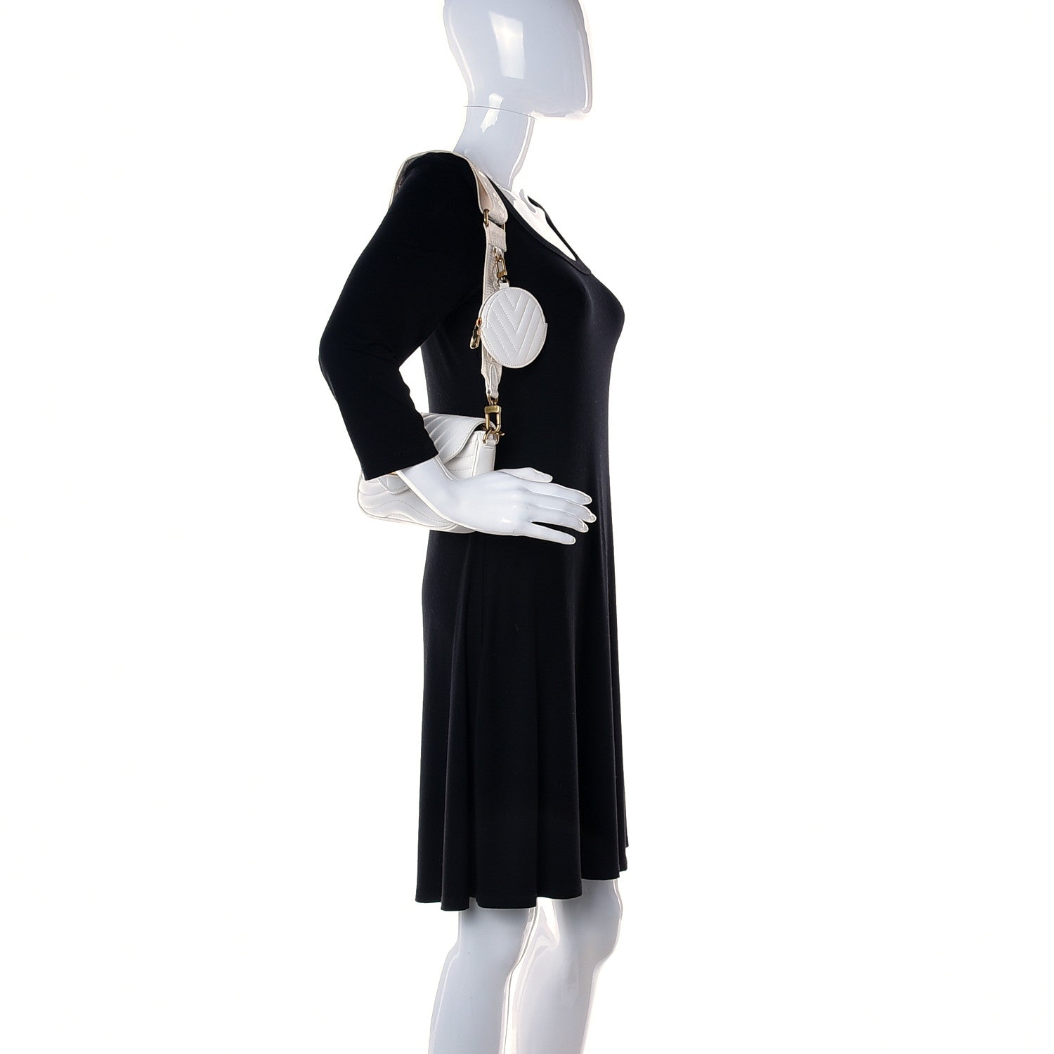 Louis Vuitton Calfskin New Wave Multi Pochette Snow 989143