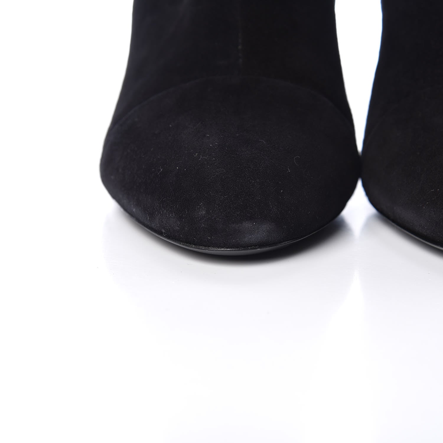 Louis Vuitton Suede Monogram Uniformes Cap Toe Chelsea 80mm Ankle Boots 36 Black 10 of 11