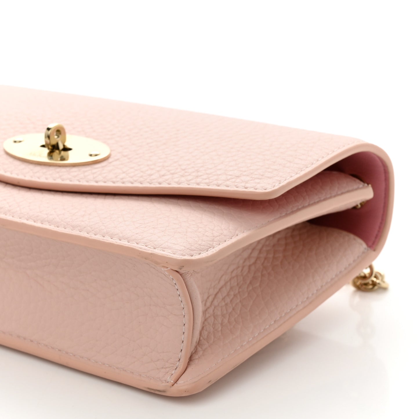 Small Classic Grain Calfskin Small Darley Powder Pink