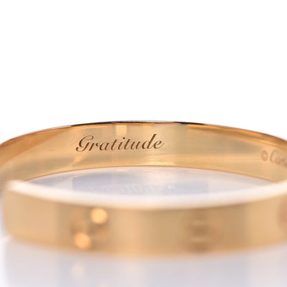 Cartier 18K Yellow Gold LOVE Cuff Bracelet 16 5 of 8