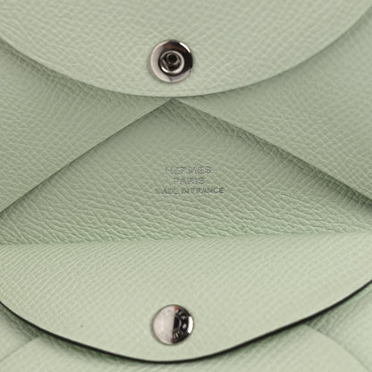 Hermes Epsom Calvi Duo Card Case Vert Fizz 6 of 7