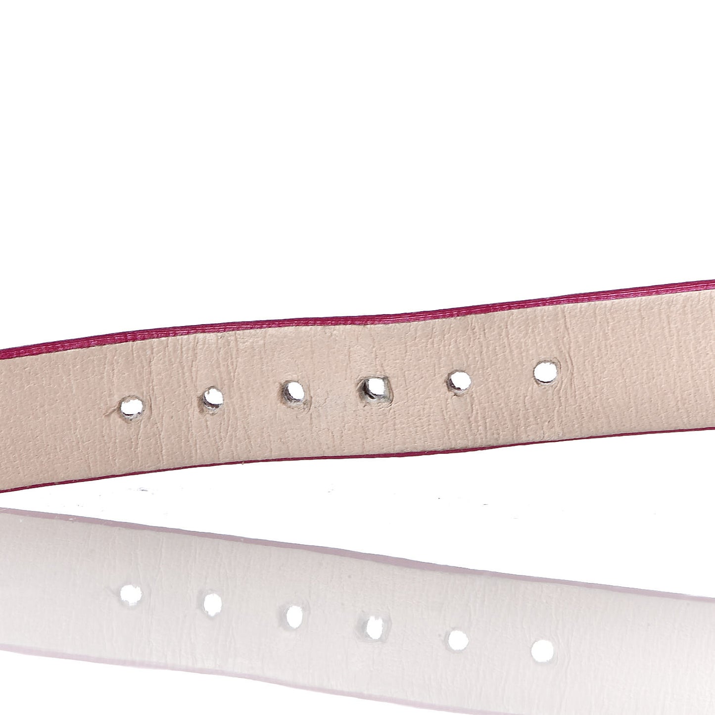 18K Rose Gold Satin Diamond Pave Bezel Pink Sapphire Mother of Pearl 30mm Happy Diamonds Icons Quartz Watch