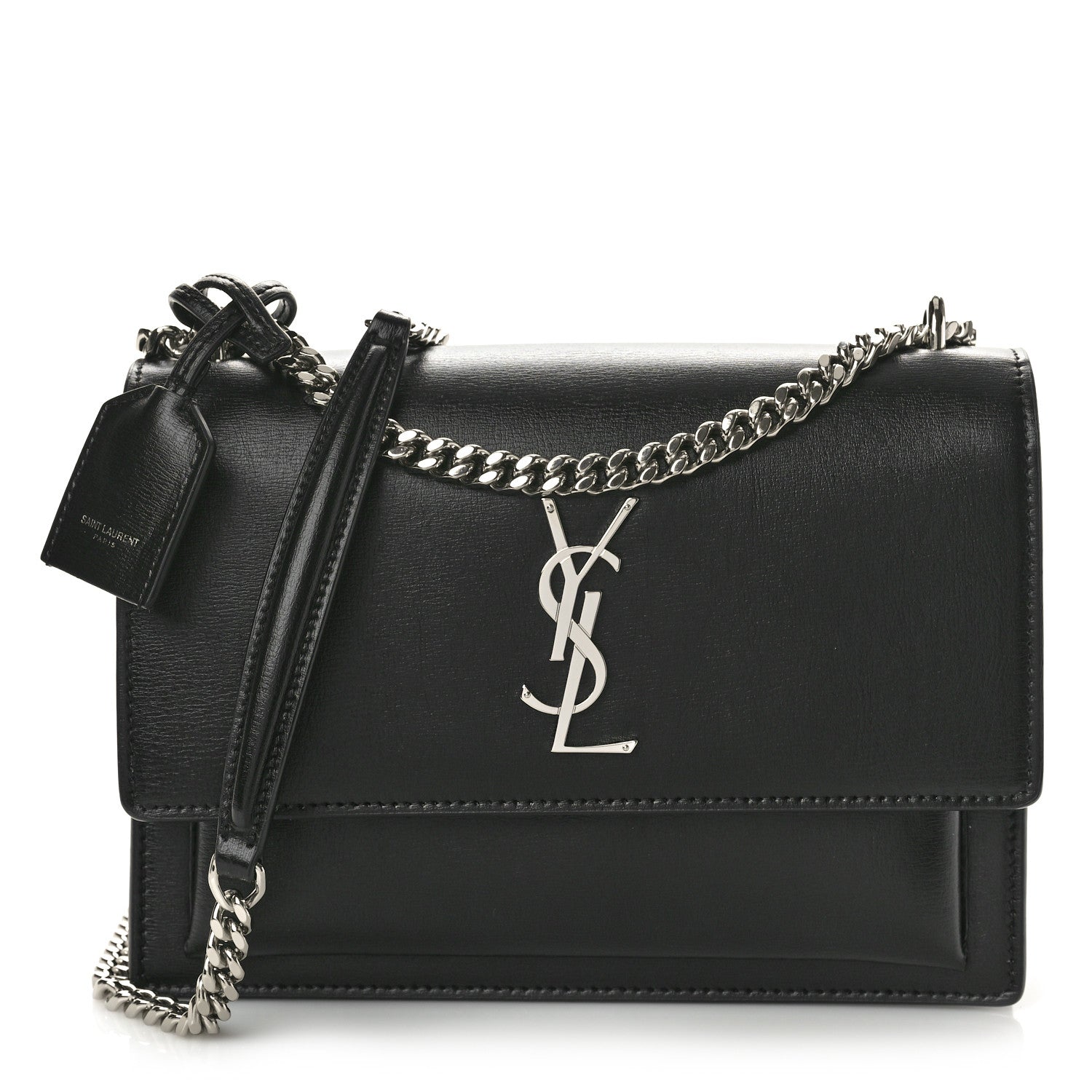 Saint Laurent Calfskin Medium Monogram Sunset Black 1 of 10