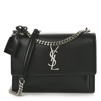 Saint Laurent Calfskin Medium Monogram Sunset Black 1 of 10