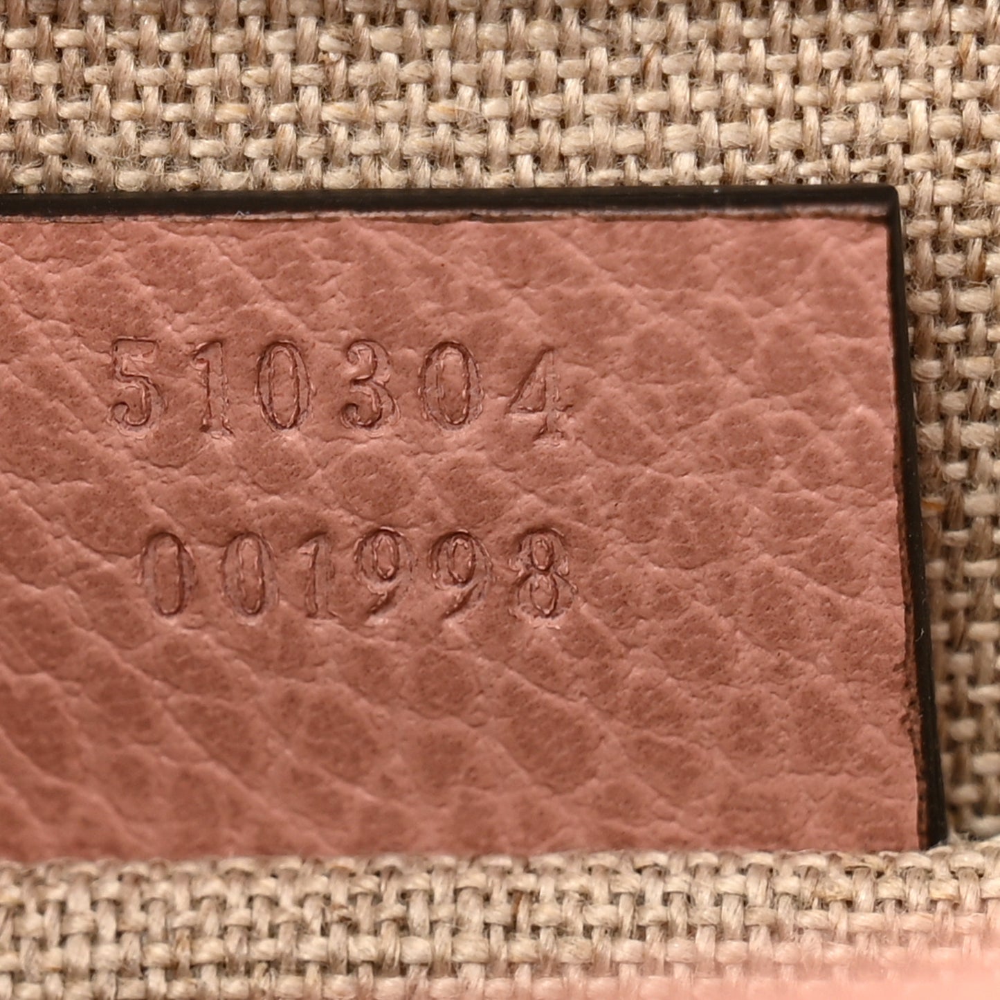 Dollar Calfskin Small Interlocking G Shoulder Bag Soft Pink