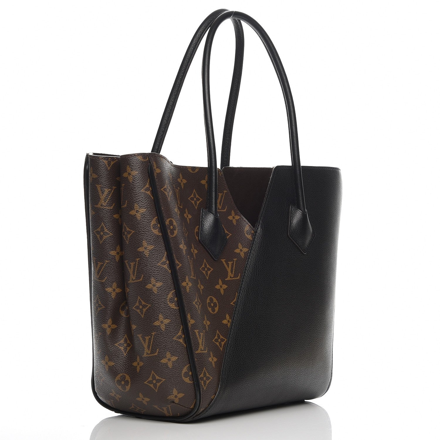 Louis Vuitton Calfskin Monogram Kimono Tote Black 3 of 7