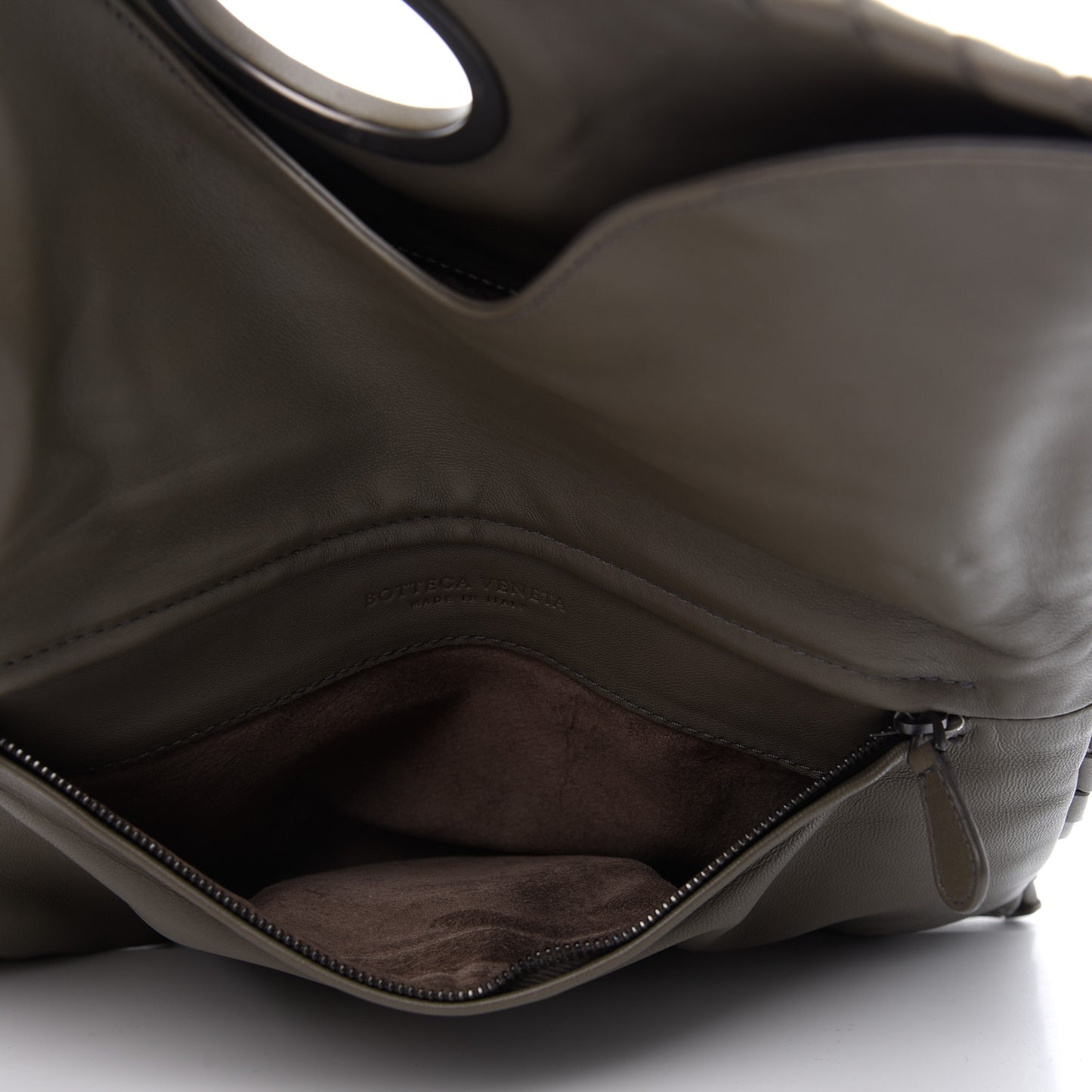 Nappa Intrecciato Turnlock Clutch New Steel