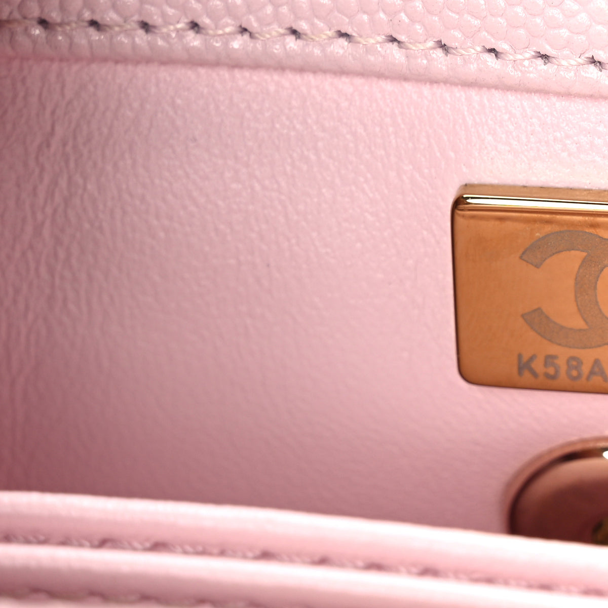 Chanel Caviar Quilted Mini Coco Handle Flap Light Pink 8 of 12