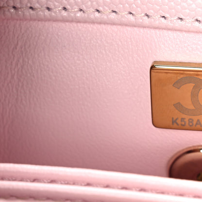 Chanel Caviar Quilted Mini Coco Handle Flap Light Pink 8 of 12