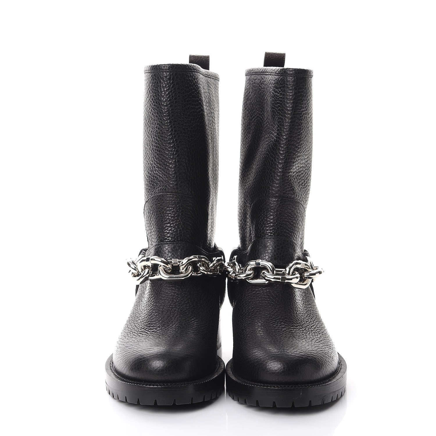 Louis Vuitton Calfskin Outlaw Flat Half Boots 39 Black 2 of 9