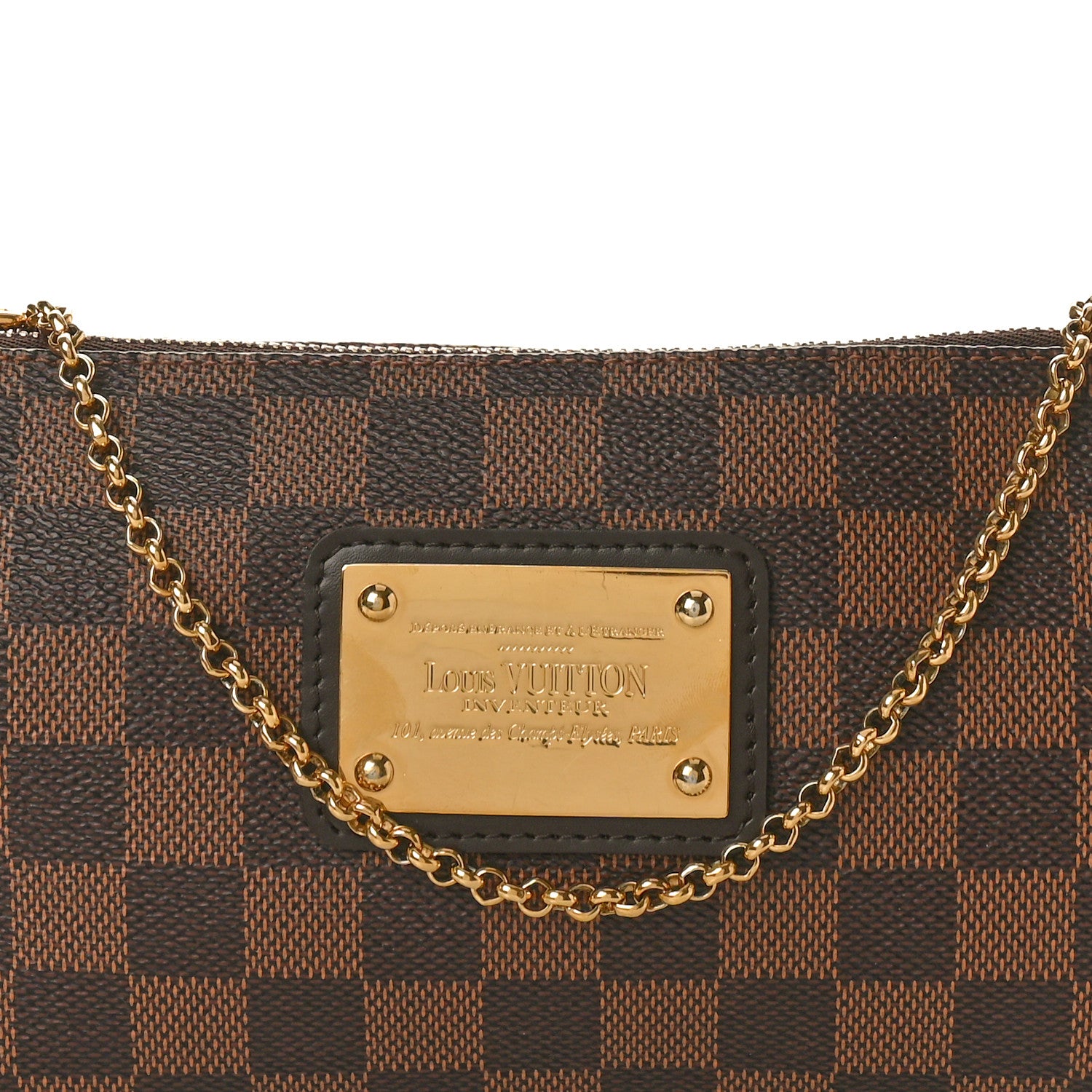 Louis Vuitton Damier Ebene Eva Clutch 8 of 10