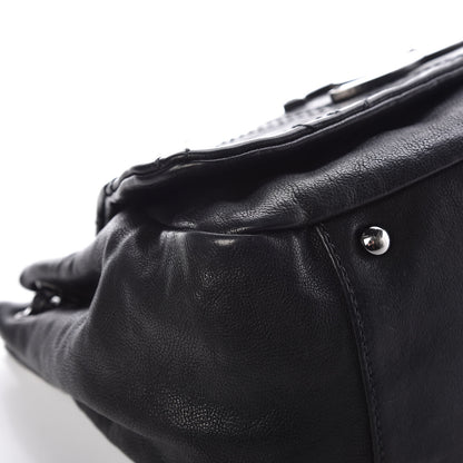 Chanel Calfskin Diamond Stitch Accordion Flap Black 8 of 12