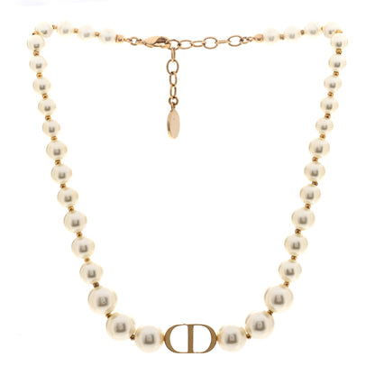 Christian Dior Pearl 30 Montaigne Choker Necklace Gold 3 of 5