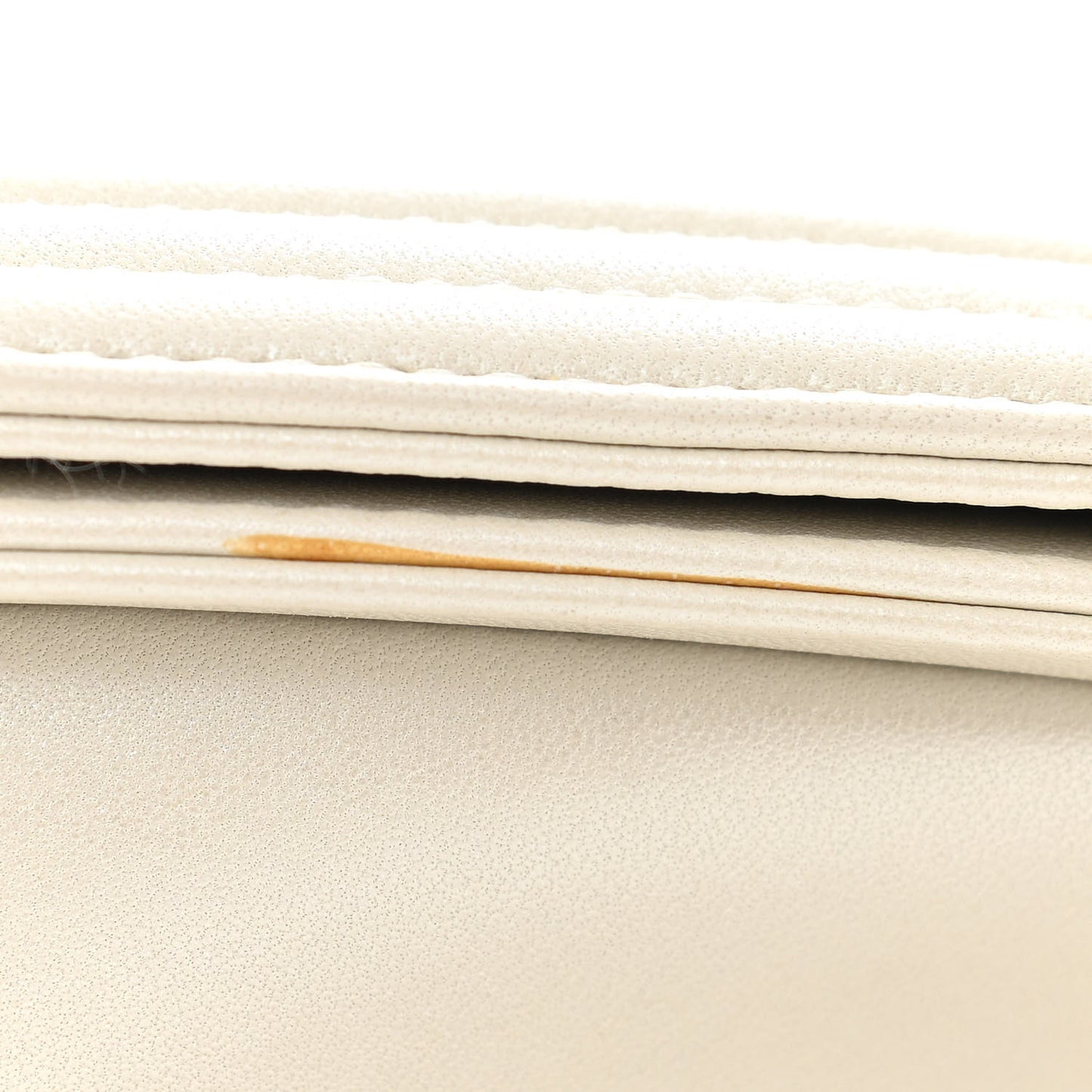 Lambskin Embossed New Medium Boy Cube Flap White