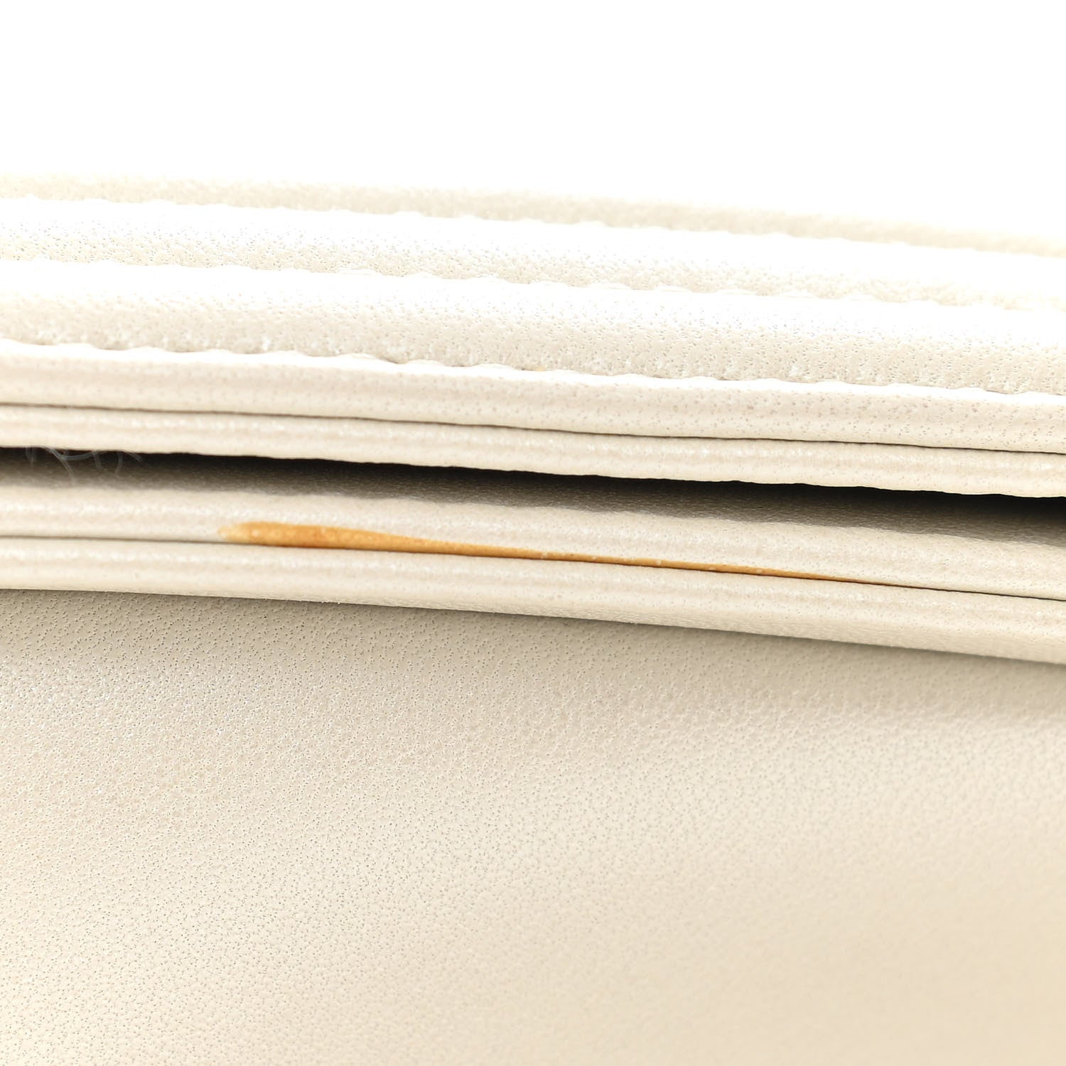 Chanel Lambskin Embossed New Medium Boy Cube Flap White 11 of 15