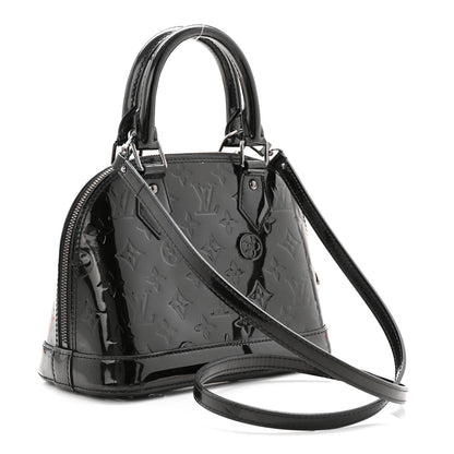 Louis Vuitton Vernis Alma BB Noir Magnetique 5 of 19