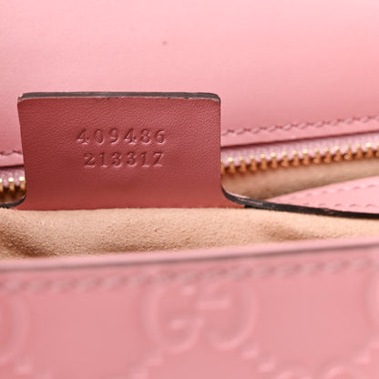 Gucci Guccissima Signature Medium Padlock Shoulder Bag Rose Baby Candy 7 of 14
