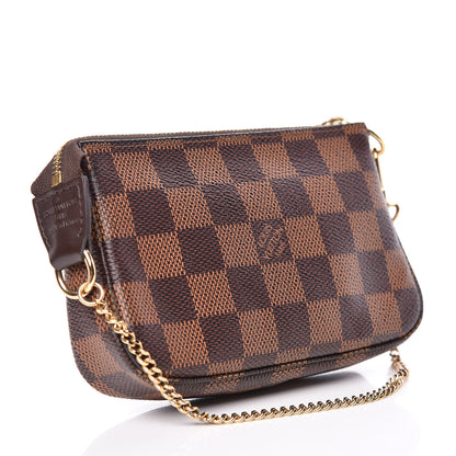 Louis Vuitton Damier Ebene Mini Pochette Accessories 3 of 9