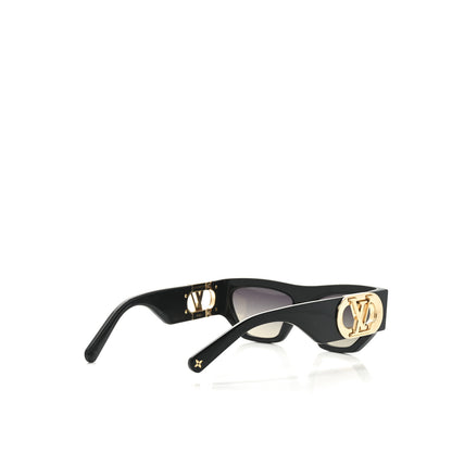 Louis Vuitton Acetate LV Link Square Sunglasses Z1661W Black 4 of 7