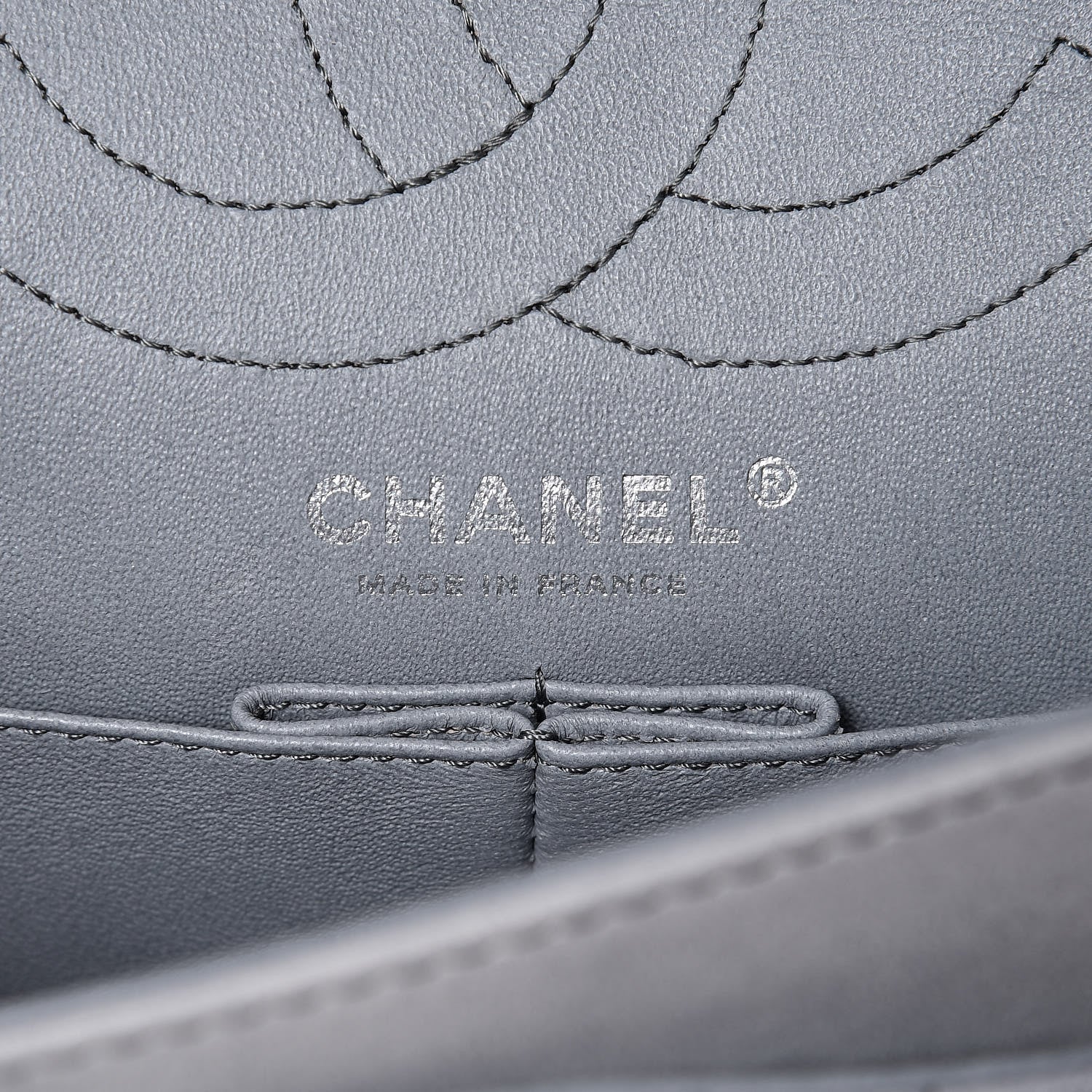 Chanel Lambskin 2.55 Reissue 225 Silver Degrade 6 of 9