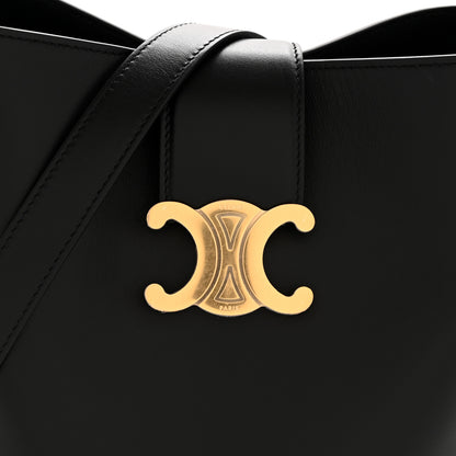 Celine Smooth Calfskin Triomphe Medium Louise Bag Black 22 of 25