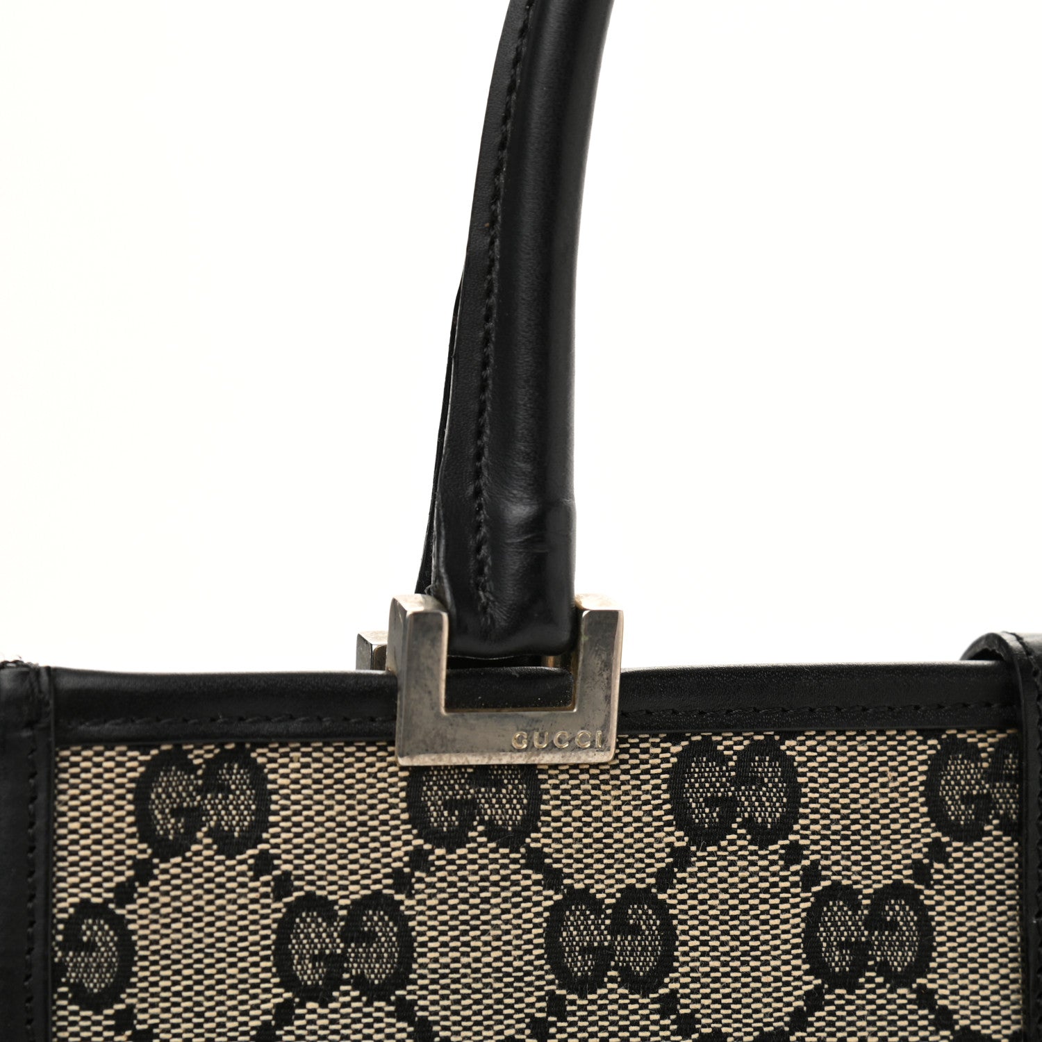 Gucci Monogram Bardot Bag Black 11 of 15