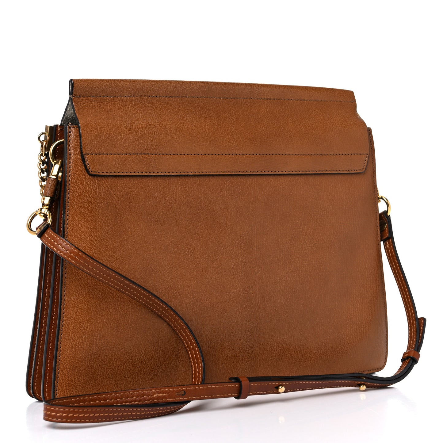 Goatskin Medium Faye Shoulder Bag Caramel
