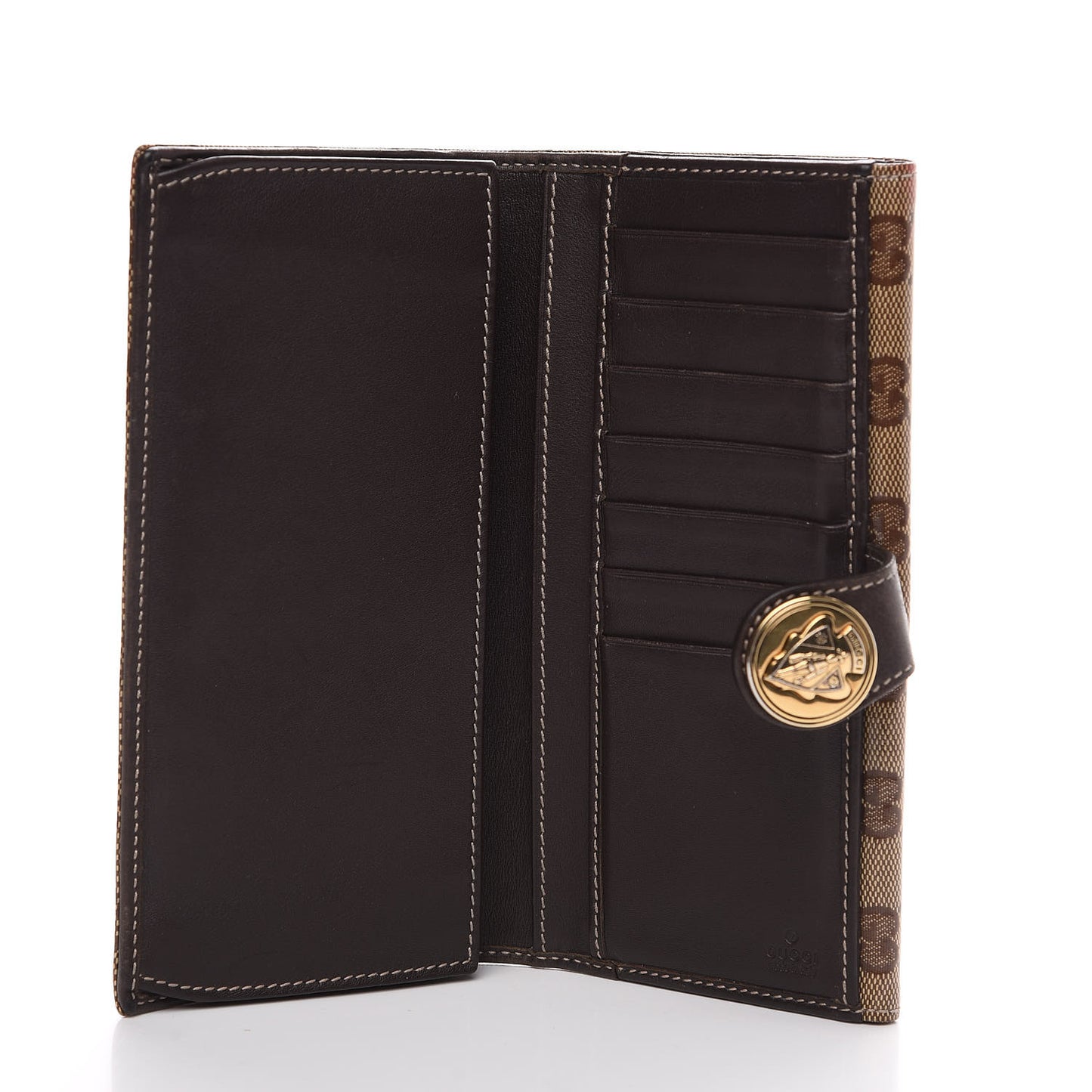 Crystal Monogram Hysteria Continental Wallet Brown