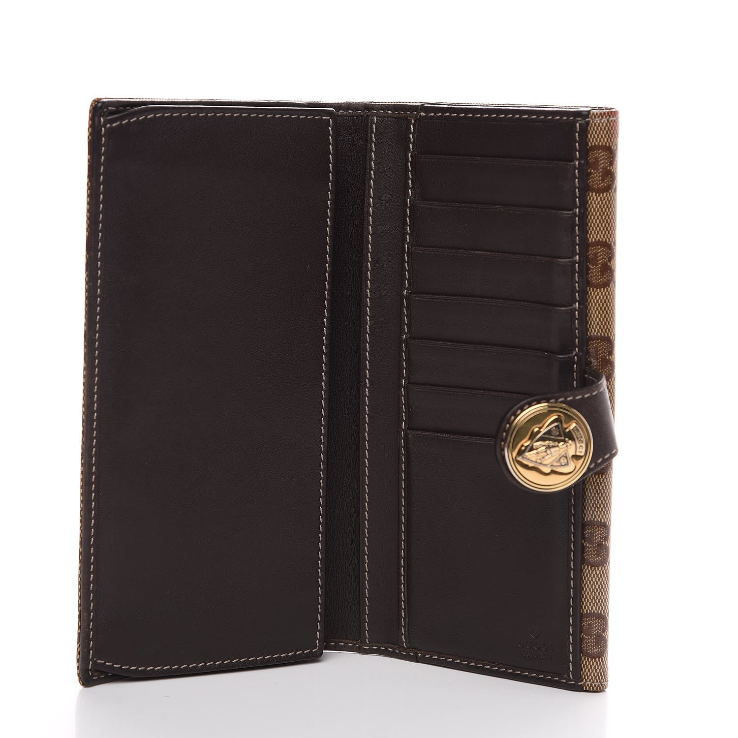Gucci Crystal Monogram Hysteria Continental Wallet Brown 4 of 8