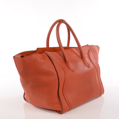 Celine Supple Calfskin Large Phantom Luggage Orange 3 of 8