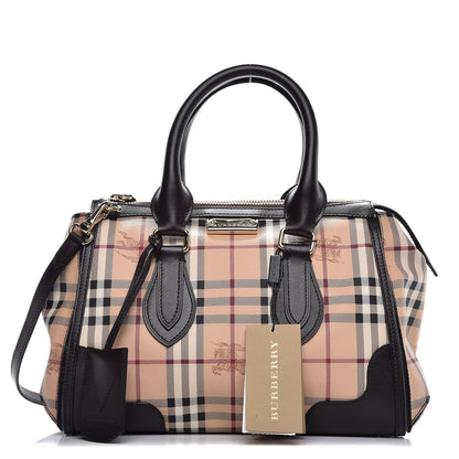 Burberry Haymarket Check Small Gladstone Chocolate 1 of 9