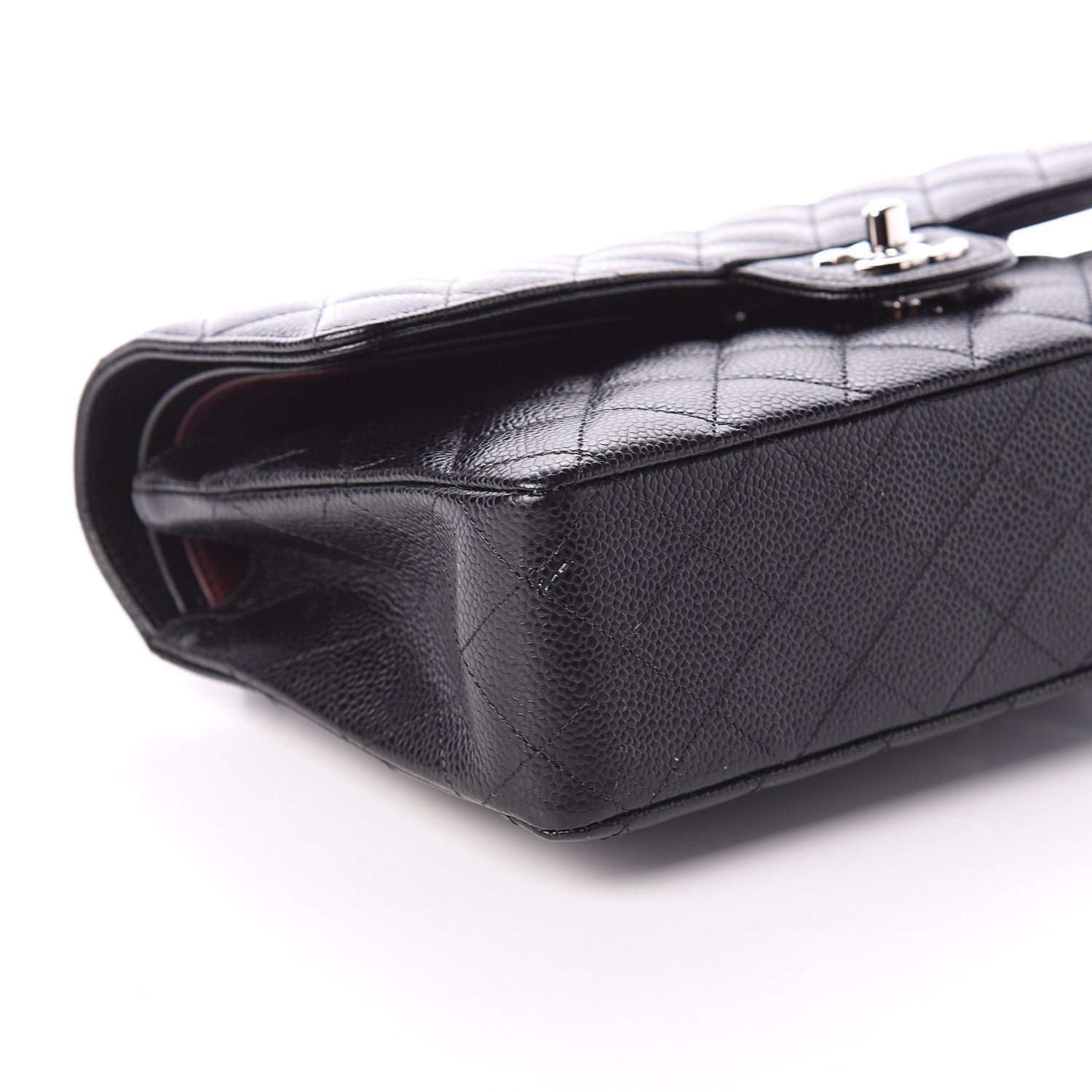 Chanel Caviar Quilted Medium Double Flap Black 7 of 8