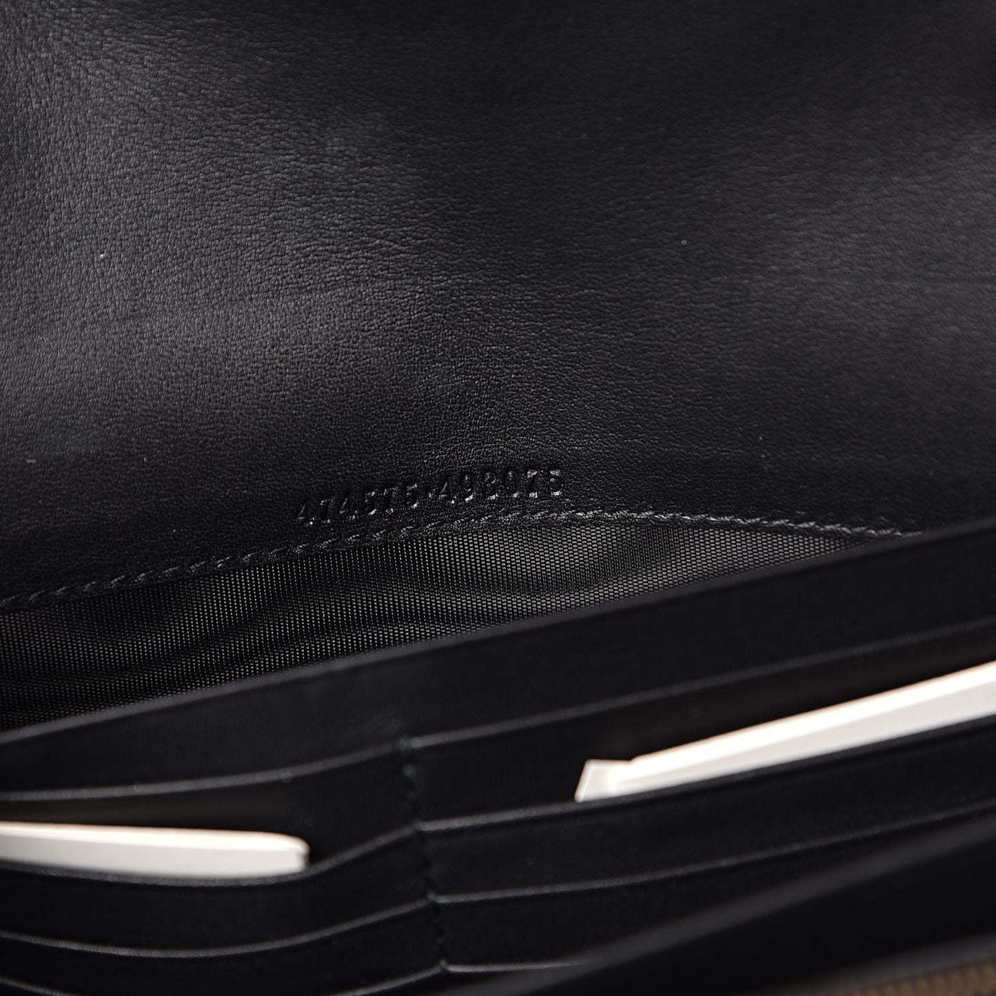 Velvet Matelasse GG Marmont Chain Wallet Black
