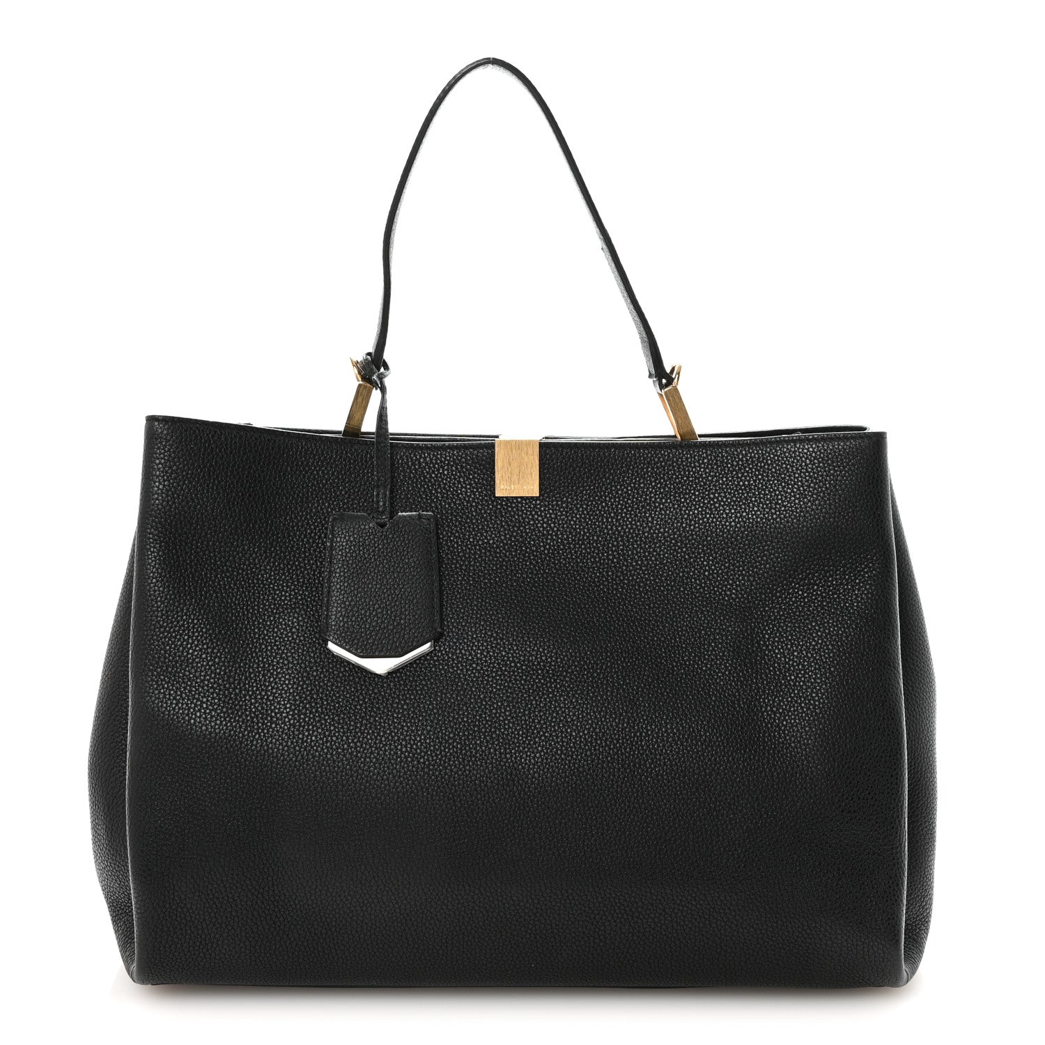 Balenciaga Calfskin Le Dix Soft Cabas M Shoulder Bag Black 1 of 11