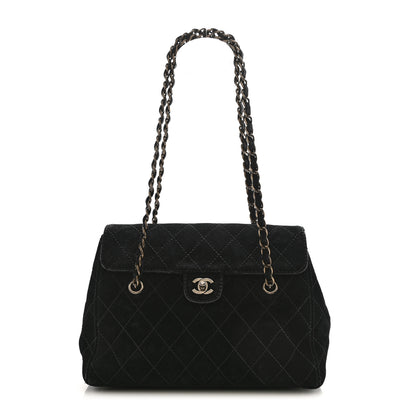 Chanel Suede Jumbo Single Flap Black 1 of 11