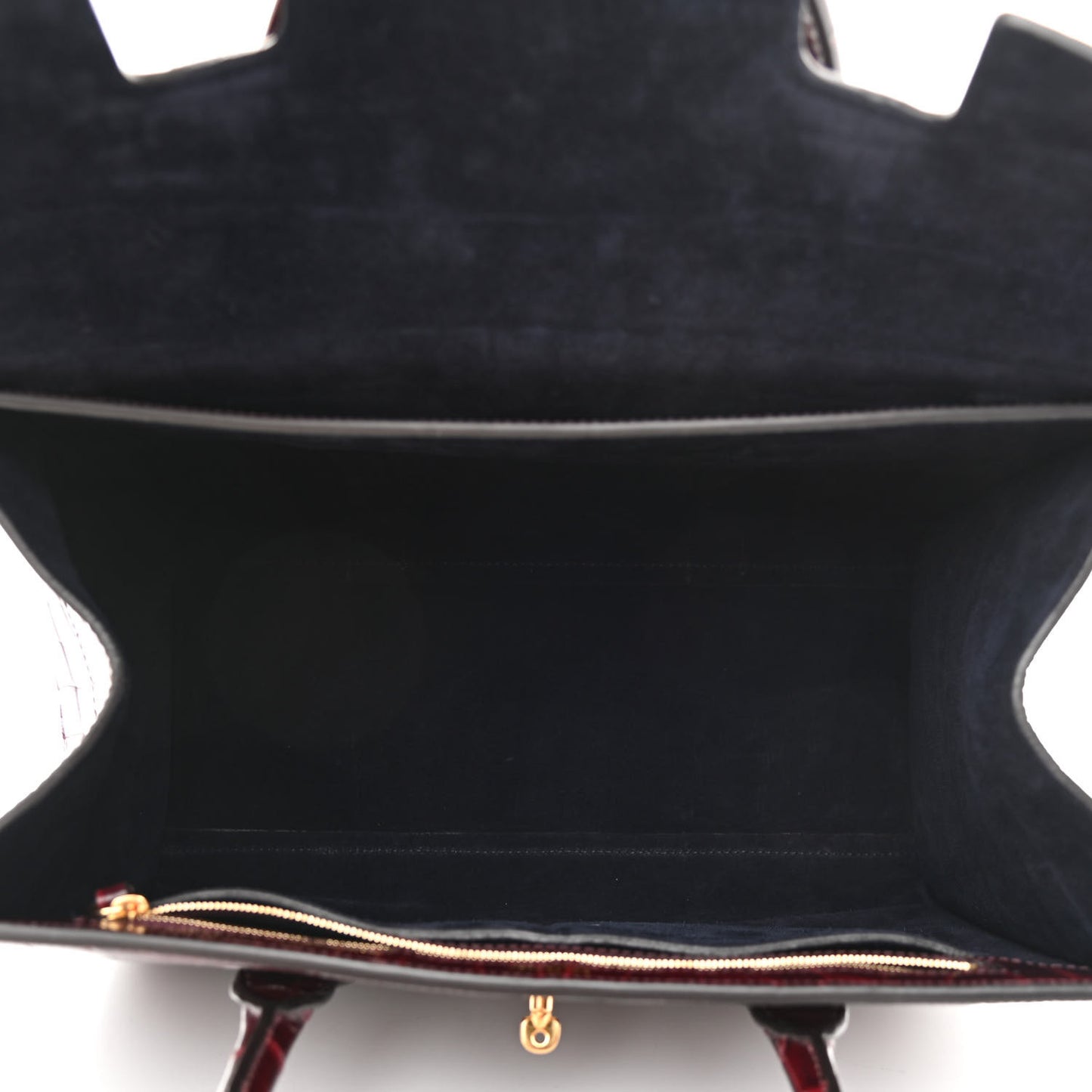 Crocodile Embossed Calfskin Bayswater Oxblood