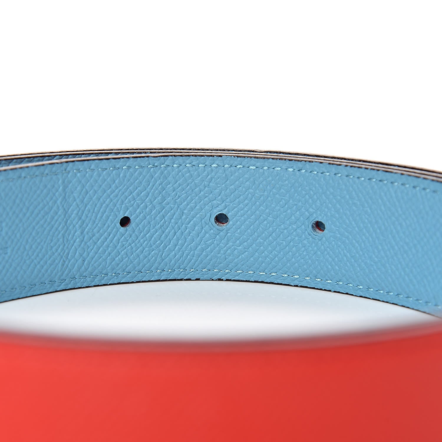Hermes Epsom 32mm Belt Strap 105 Rouge De Coeur Bleu Du Nord 5 of 6