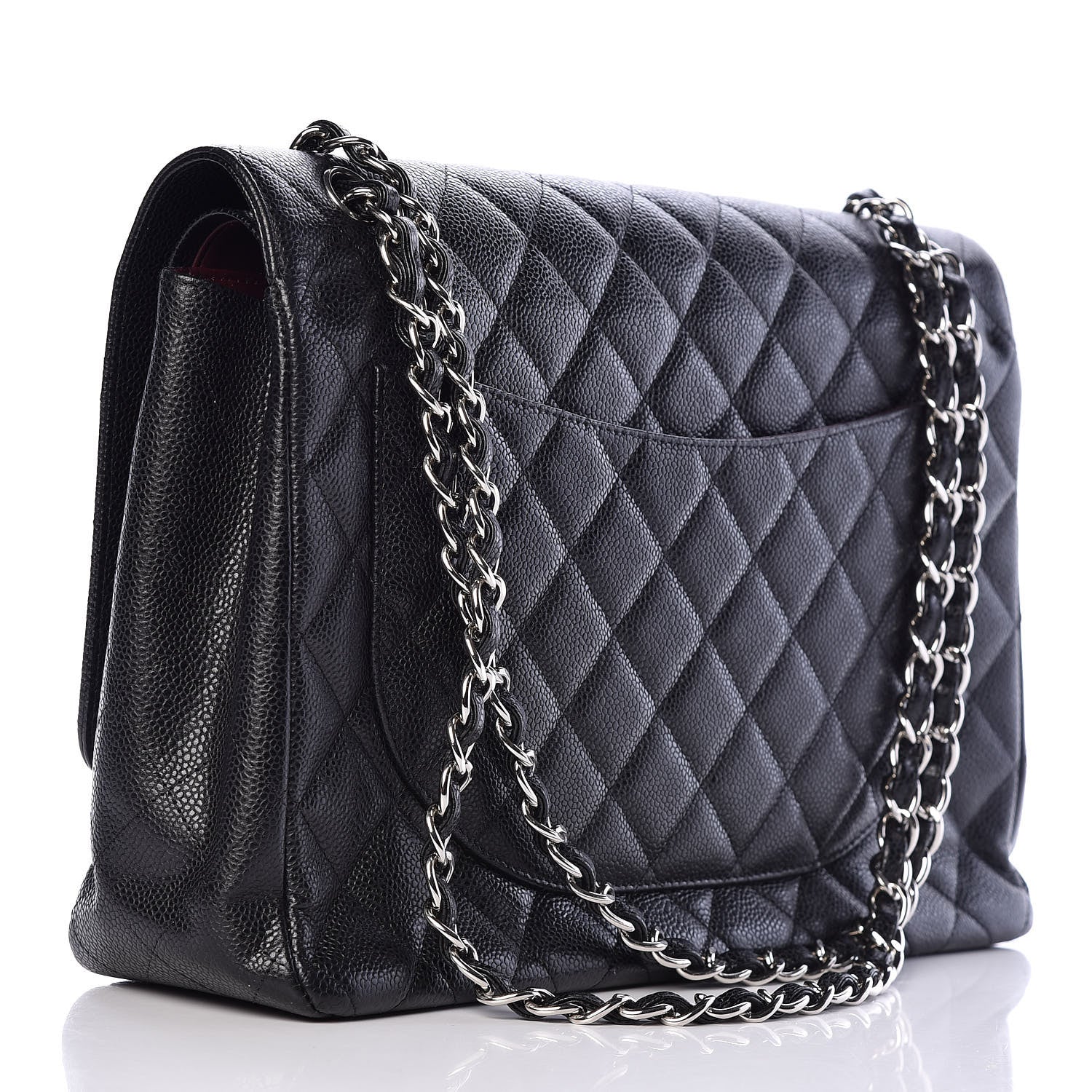 Chanel Caviar Quilted Maxi Double Flap Black 3 of 15