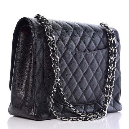 Chanel Caviar Quilted Maxi Double Flap Black 3 of 15