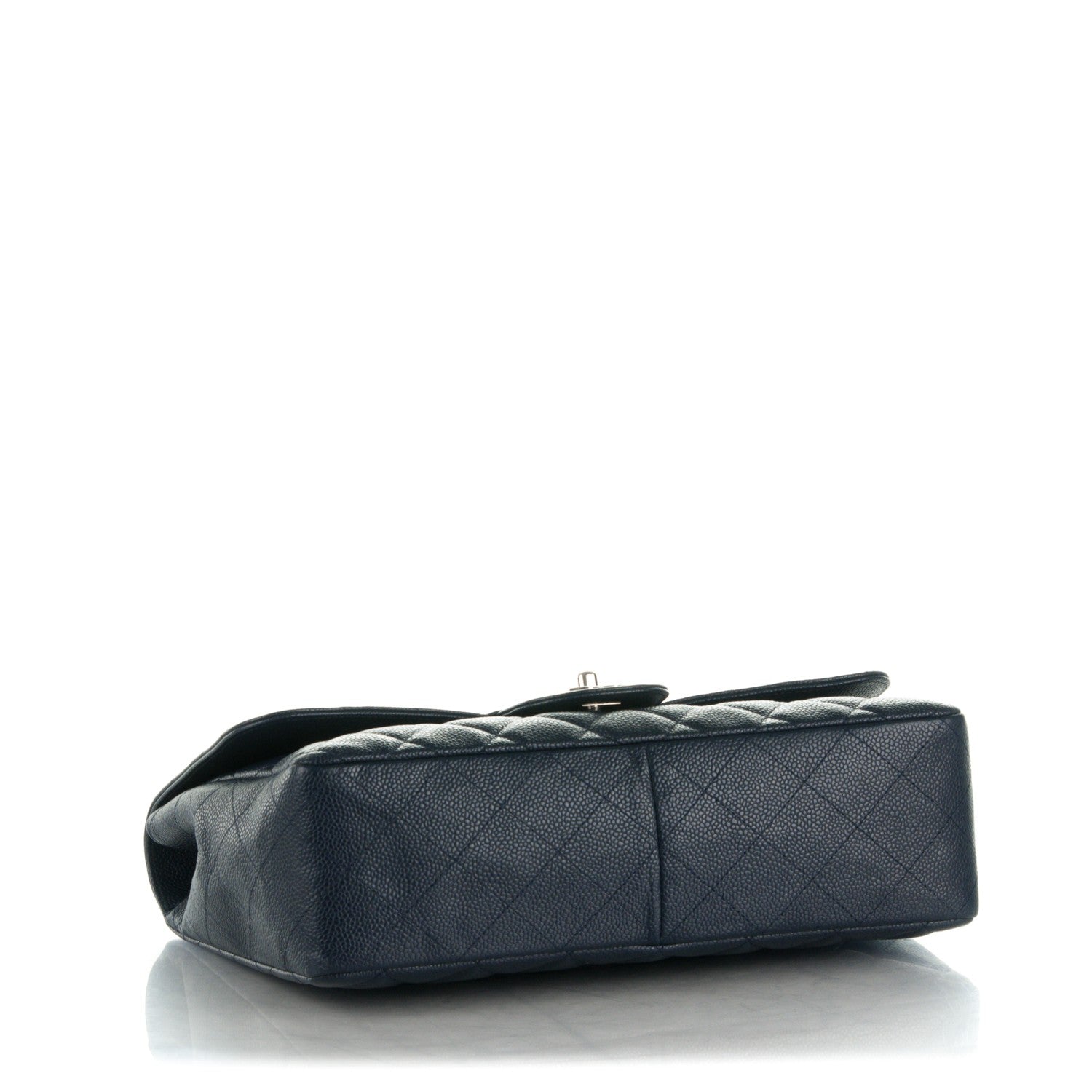 Chanel Caviar Jumbo Single Flap Navy Blue 5 of 9