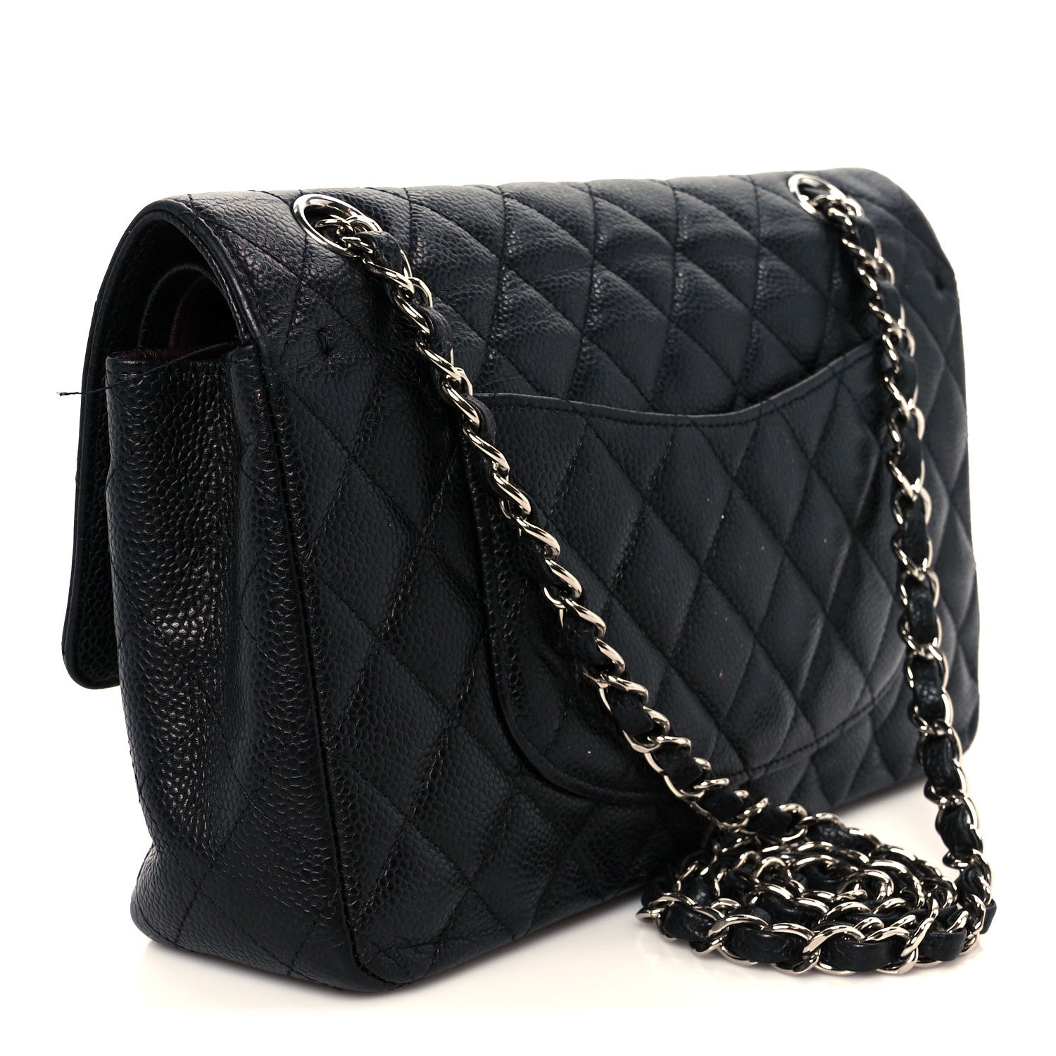 Chanel Caviar Quilted Medium Double Flap Black 3 of 13