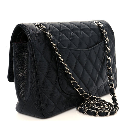 Chanel Caviar Quilted Medium Double Flap Black 3 of 13