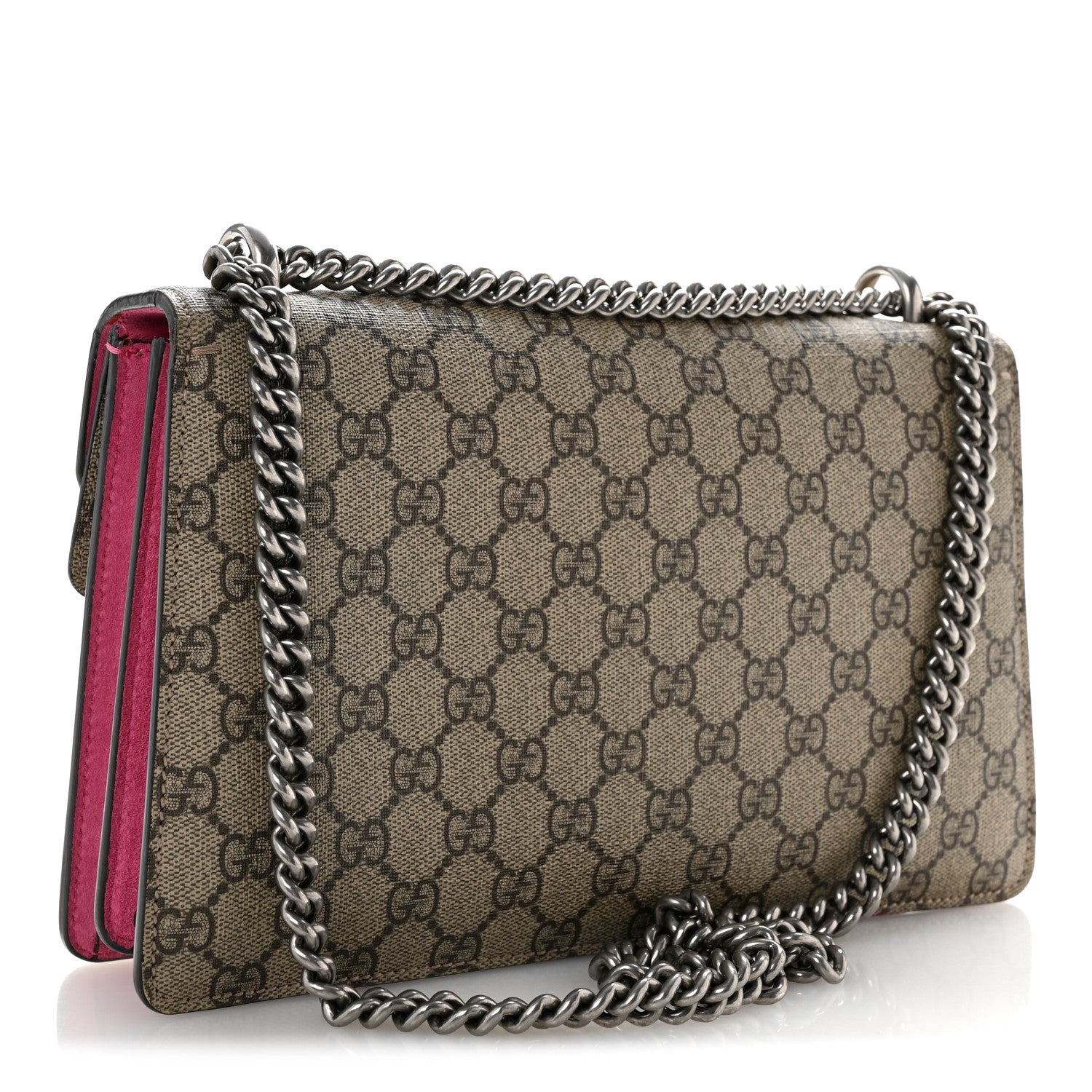 Gucci GG Supreme Monogram Small Dionysus Shoulder Bag Pink 3 of 13