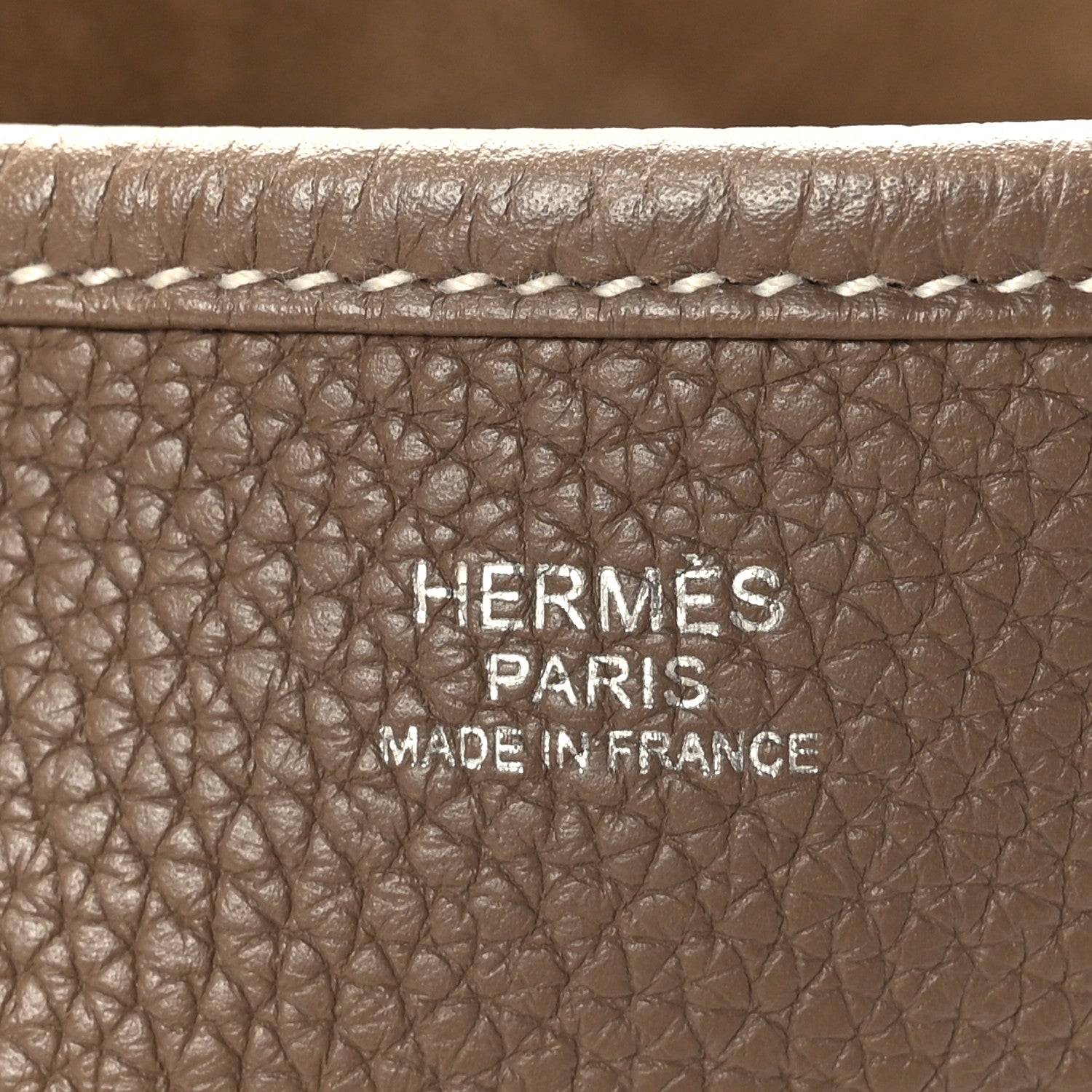 Hermes Taurillon Clemence Evelyne III PM Etoupe 7 of 9