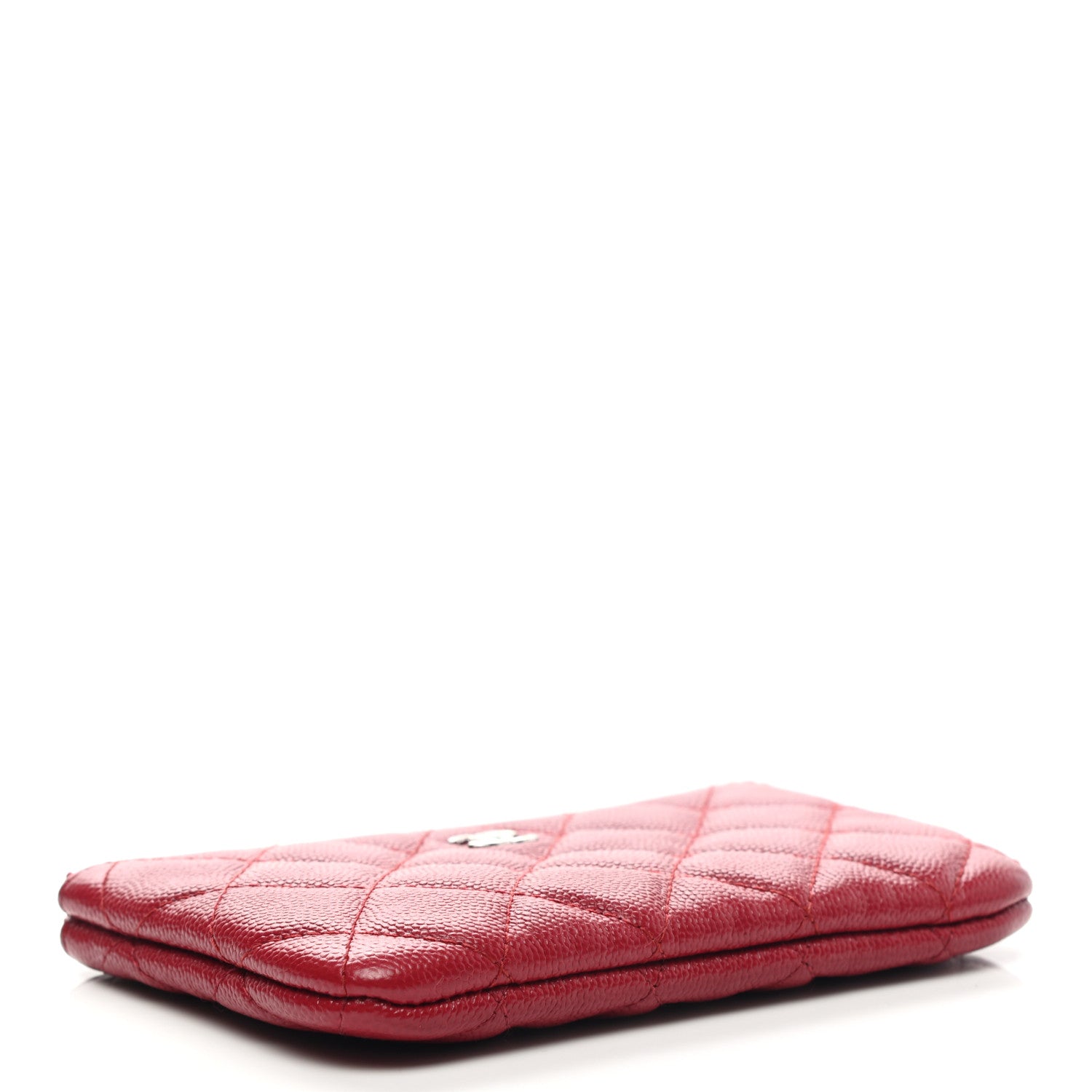 Chanel Caviar Quilted Small Cosmetic Case Red 4 of 8