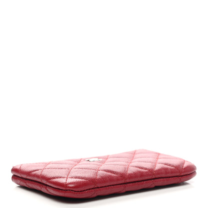 Chanel Caviar Quilted Small Cosmetic Case Red 4 of 8