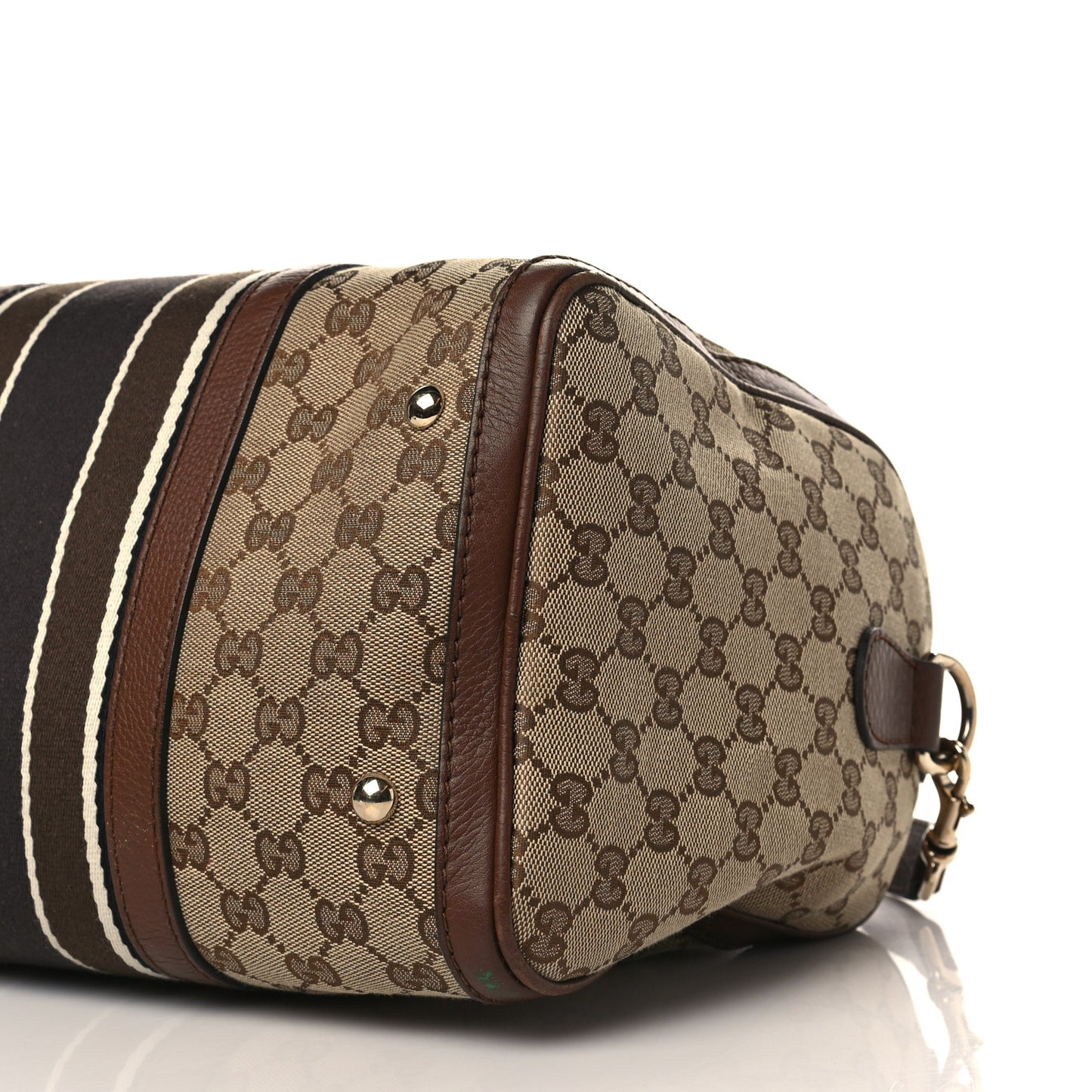 Monogram Web Medium Boston Dark Brown