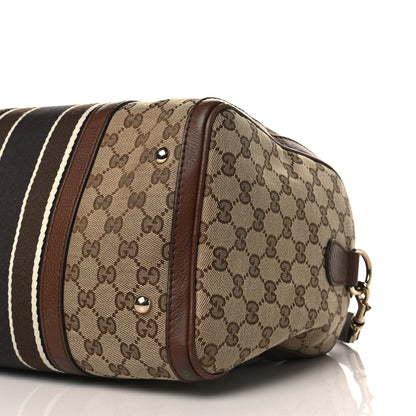 Gucci Monogram Web Medium Boston Dark Brown 8 of 9