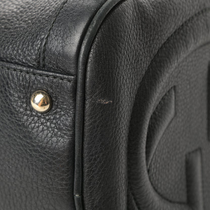 Gucci Pebbled Calfskin Medium Soho Boston Black 13 of 17