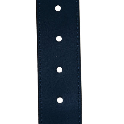 Louis Vuitton Taurillon 35mm Pont Neuf Belt 100 40 Blue 5 of 5